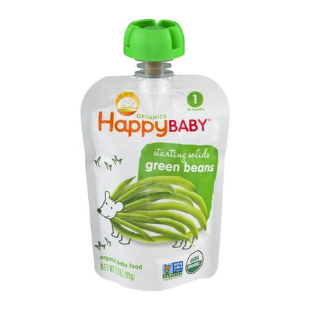 Happy Baby ® Starting Solids Green Beans Organic Baby Food 3.5 oz. Pouch