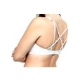 thumbnail image 3 of Victoria's Secret Bombshell Add 2 Cups Size Shine Strap Bikini Swim Top Rhinestone Logo White Size 34D NWT, 3 of 3
