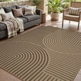 thumbnail image 6 of VUNATE Outdoor Rugs Carpet 4'x6' Jute Rug Boho Geometric Washable Patio Rug Distressed Modern Braided Area Rugs Brown Indoor Outdoor Rugs for Living Room Entryway Laundry Balcony, 6 of 9