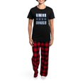 thumbnail image 4 of CafePress - I Love My Doodle Box Font Women's Dark Pajamas - Women's Short Sleeve Print T-Shirt and Pants Dark Cotton Pajama Set, 4 of 7