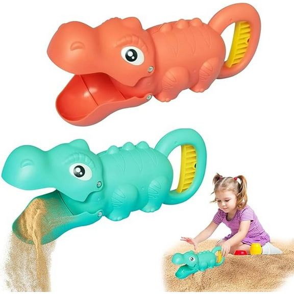 Beach Sand Shovel Scoop Manual Excavator | Design Sand Scraper for Sandbox & Garden | Handheld Plastic Beach Tool | 9.5cm x 24.5cm x 8cm | 1 Pack