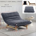 thumbnail image 2 of Aukfa Oversized Chaise Lounge Indoor Chair, Wood Frame, Corduroy, Gray, 2 of 10