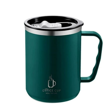 

Sealed Leak-proof Water Bottle Thermos Cup 304 Stainless Steel Liner Wide-mouth Design Durable Simple Office Mug Coffee Cup