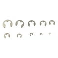 thumbnail image 2 of 120PCS 304 Stainless Steel E-Clip Assortment Kit M1.5-10 Circlip External Retaining Rings Set 120PCS, 2 of 6