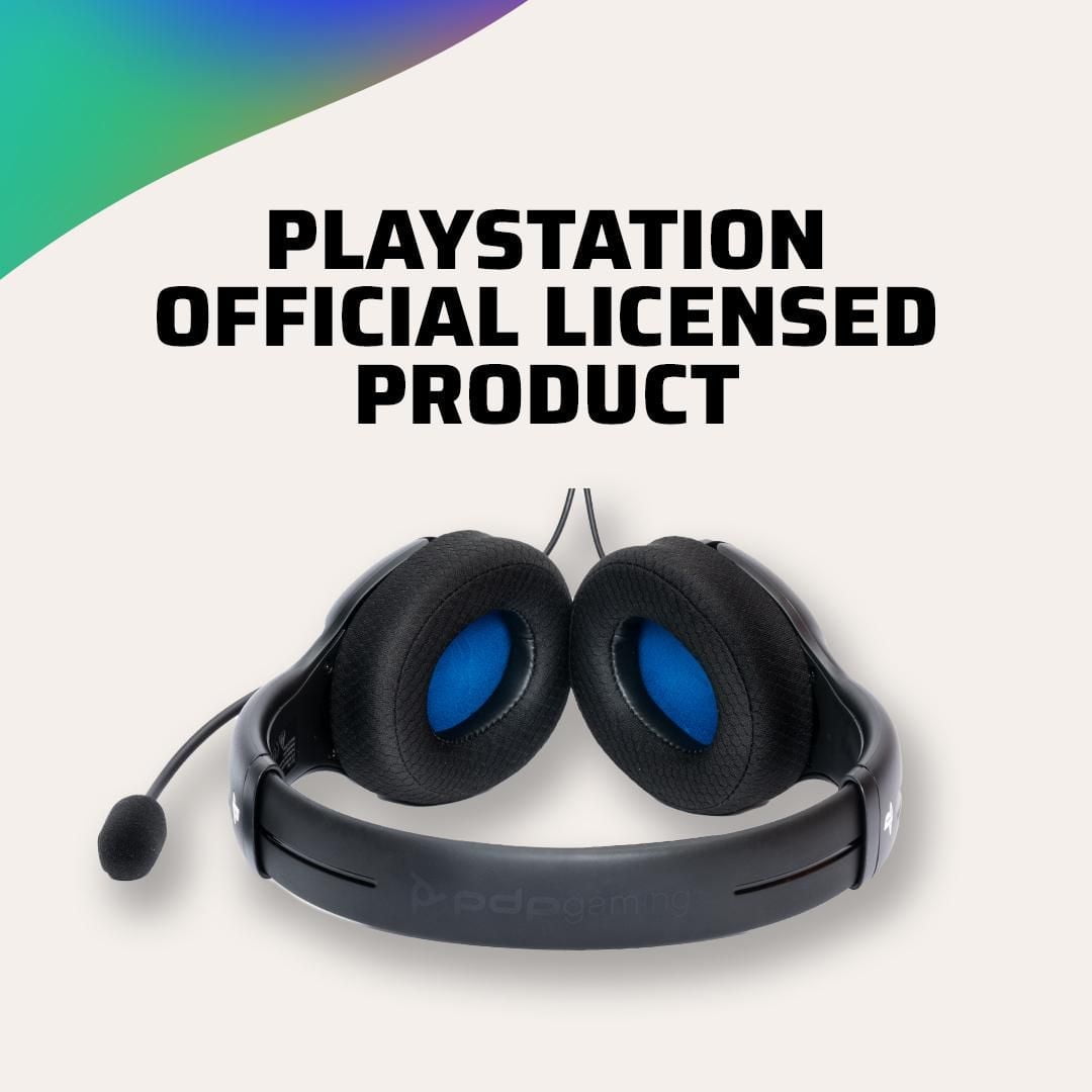 PDP AIRLITE Wired Headset: Void Black - PlayStation 5, & PlayStation 4