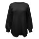 thumbnail image 5 of Moda mujer cuello redondo ahueca hacia fuera la camiseta de manga larga otoño blusa sólida Tops Fridja FKASFK2931, 5 of 6