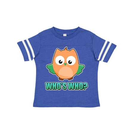

Inktastic Whos Who with Cute Owl Gift Toddler Boy or Toddler Girl T-Shirt