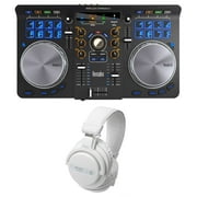 Hercules Universal DJ USB MIDI Bluetooth DJ Controller+Audio Technica Headphones