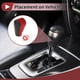 thumbnail image 3 of Cubierta antideslizante para la palanca de cambios del automóvil, protector del mango de cambio para Honda CR-V 2015-2016, rojo y negro, 3 of 6