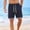 Navy, variant on Men's Summer Waffle Beach Shorts Elastic Waist Wide Leg Athletic Sweat Shorts Solid Color Beach Lounge Shorts with Pockets,S,Navy