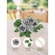 thumbnail image 5 of Flores Artificiales N&T NIETING Rosas de Espuma 25 piezas Plata Blanco/Gris, 5 of 8