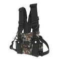 thumbnail image 3 of Chest Harness, Oxford Cloth Adjustable Vest Rig With 2 Pockets, Universal Chest Front Pack Pouch For 2 Way   Talkie, 3 of 8