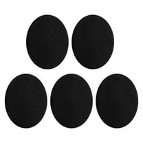 Uxcell 5Pcs Iron-on Patches, Elbow Knee Velvet Patches, Fabric Repair for Clothing Crafts Sweater Pants Shirts, 6x4 Inch Black