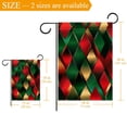 thumbnail image 3 of Christmas Abstract Geometric Elements Pattern Garden Flag Double Sided House Flag for Outdoor Home, Personalized All Year Round Yard Decor 12 x 18 Inch, 3 of 6