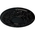thumbnail image 3 of 32 3/4"OD x 2 1/2"P Jackson Ceiling Medallion (Fits Canopies up to 13 1/2"), Hand-Painted Black Pearl, 3 of 6