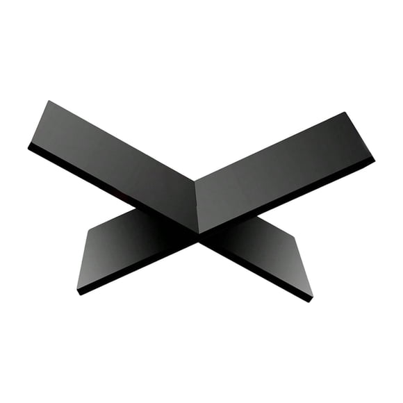 Luzkey Support de Livre en Acrylique Support de Livre pour Livres Ouverts et Fermés, en Forme de x, Présentoir de Livre Ouvert Support de Lecture pour Magazines Recette Noir