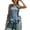 Blue, variant on Summer Tank Tops For Women Sleeveless Ruffle Casual Knit Crew Neck Flowy Hemline Layering Undershirt Ribbed Stretch Comfort Breathable Summer Womens Camisole Tank Tops Navy