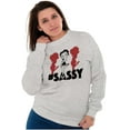 thumbnail image 5 of Retro Betty Boop Hashtag Sassy Women Crewneck Sweatshirt Brisco Brands S, 5 of 6