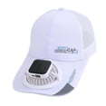 thumbnail image 4 of Gorra de béisbol con ventilador solar, gorra de pesca, gorra de sol para ciclismo, camping y jardinería. Blanco 600MA, 4 of 9