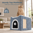 3-in-1 Cat Cave Bed For Indoor Cats With Scratch Pad - Walmart.com