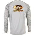 thumbnail image 3 of Flying Fisherman Redfish Skin Performance Long Sleeve T-Shirt - XL - Aluminum, 3 of 4