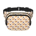 thumbnail image 1 of Balery Dachshund Mochila Cinturón para Mujeres y Hombres, Bolsa de Cintura Impermeable de Doble Capa con Correa, 1 of 7