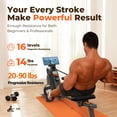 thumbnail image 4 of YOSUDA Magnetic Rowing Machine 350 lbs Weight Capacity - Foldable Rower for Home Use with Bluetooth, App Supported, Tablet Holder and Comfortable Seat Cushion, 4 of 12