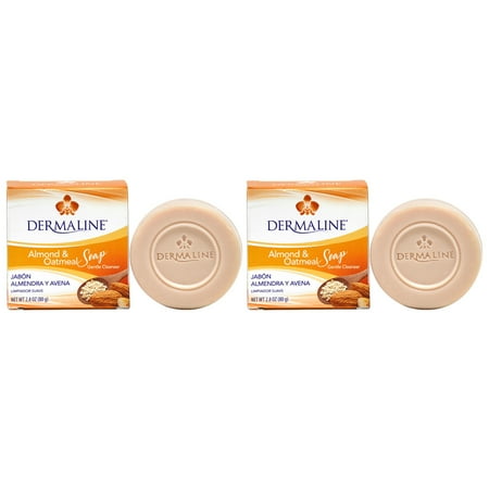 Dermaline Almond & Oatmeal Gentle Cleanser Soap ( Pack of 2 )