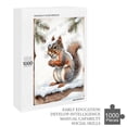 thumbnail image 5 of Winter Squirrel Rustic Wall Decor Farmhouse Wall Art Decor Wood Hanging Decoration for Living Room Bedroom 1000 Piece Puzzles for Adults 20"x30", 5 of 8