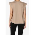 thumbnail image 2 of TheMogan Women's Power Padded Shoulder Buttery Soft Crew Neck Muscle Tank Top, 2 of 7