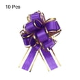 thumbnail image 3 of 10 piezas de lazo grande de 4 pulgadas con borde dorado, cintas de organza para envolver regalos de coche para Navidad, púrpura, 3 of 6