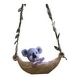 thumbnail image 4 of Abbracc Hanging Hammock Swing Animal Statue Animal Sculpture for Car Rearview Mirror Koala, 4 of 9