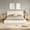 BEIGE, variant on Queen Upholstered Cloud Bed Frame with Headboard, Foam Padded Platform Bed Frame, No Box Spring, Easy Assembly. Gray