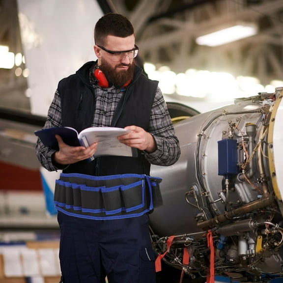 Milisten Professional Tool Belt Organizer Bag Multi-Function 1 Set