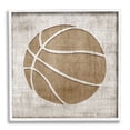 thumbnail image 3 of Stupell Industries Rustic Basketball Silhouette Shape Sports Team Ball Graphic Art White Framed Art Print Wall Art, Design by Natalie Carpentieri, 3 of 5