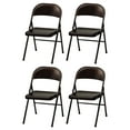 thumbnail image 2 of MECO Sudden Comfort All Steel Folding Chair Set, Cinnabar (Set of 4), 2 of 4