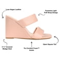 thumbnail image 6 of Journee Collection Womens Kailee Tru Comfort Foam Slip On Open Square Toe Wedge Sandals, 6 of 7