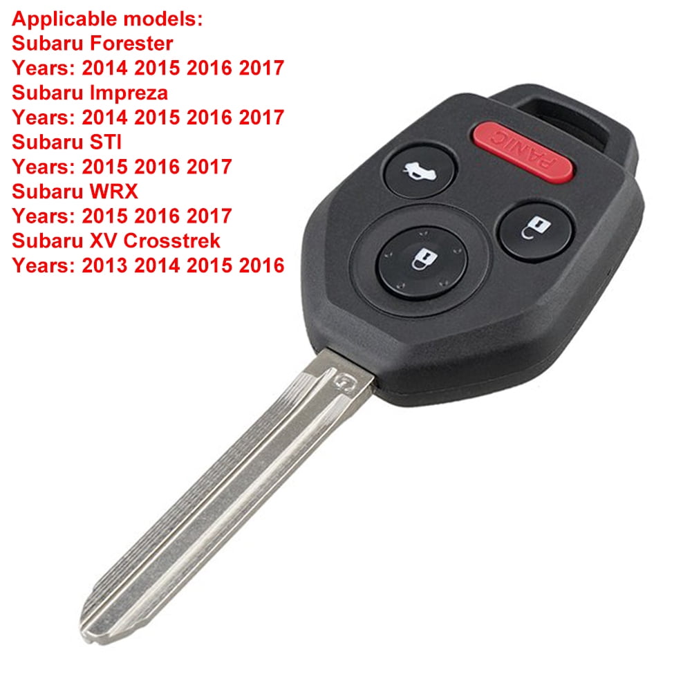 2x Car Transmitter Alarm Remote for 2009 2010 2011 2012 2013 2014 Subaru Outback 