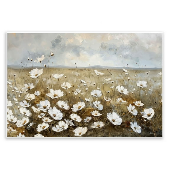 Stupell Industries Prairie Wildflower Field Landscape Painting Unframed Art Print Wall Art, 15 x 10