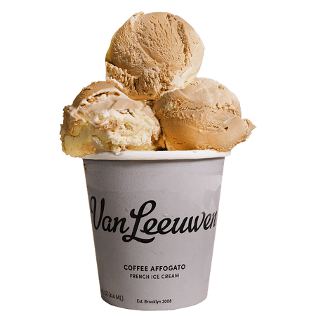 Van Leeuwen Artisan French Coffee Affogato Flavored Ice Cream, Shellfish-Free,14 oz 1 Count