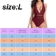 thumbnail image 2 of Tempt Me Traje de baño sexy de una pieza con cuello en V para mujer, 2 of 5