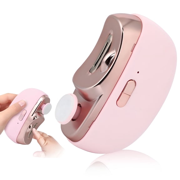 FACEGA 3 in 1 Automatic Electric Nail Clipper, Electric Nail Trimmer with Polishing, 2 Speed Fingernail Clippers Trimmer Cutter Light, Rechargeable Toe Nail Clippers for Seniors, Adults