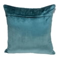 thumbnail image 2 of Teal Quilted Velvet Geo Decorative Throw Pillow, 2 of 3