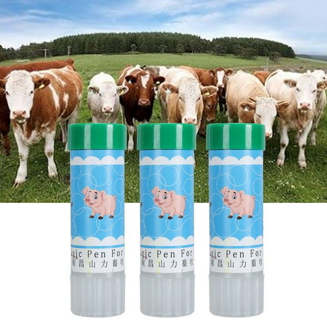 Craie de Cire Marqueur pour Bétail Craie de Cire de Marquage Sûr pour Cochons pour Animaux Longue Durée et Robuste