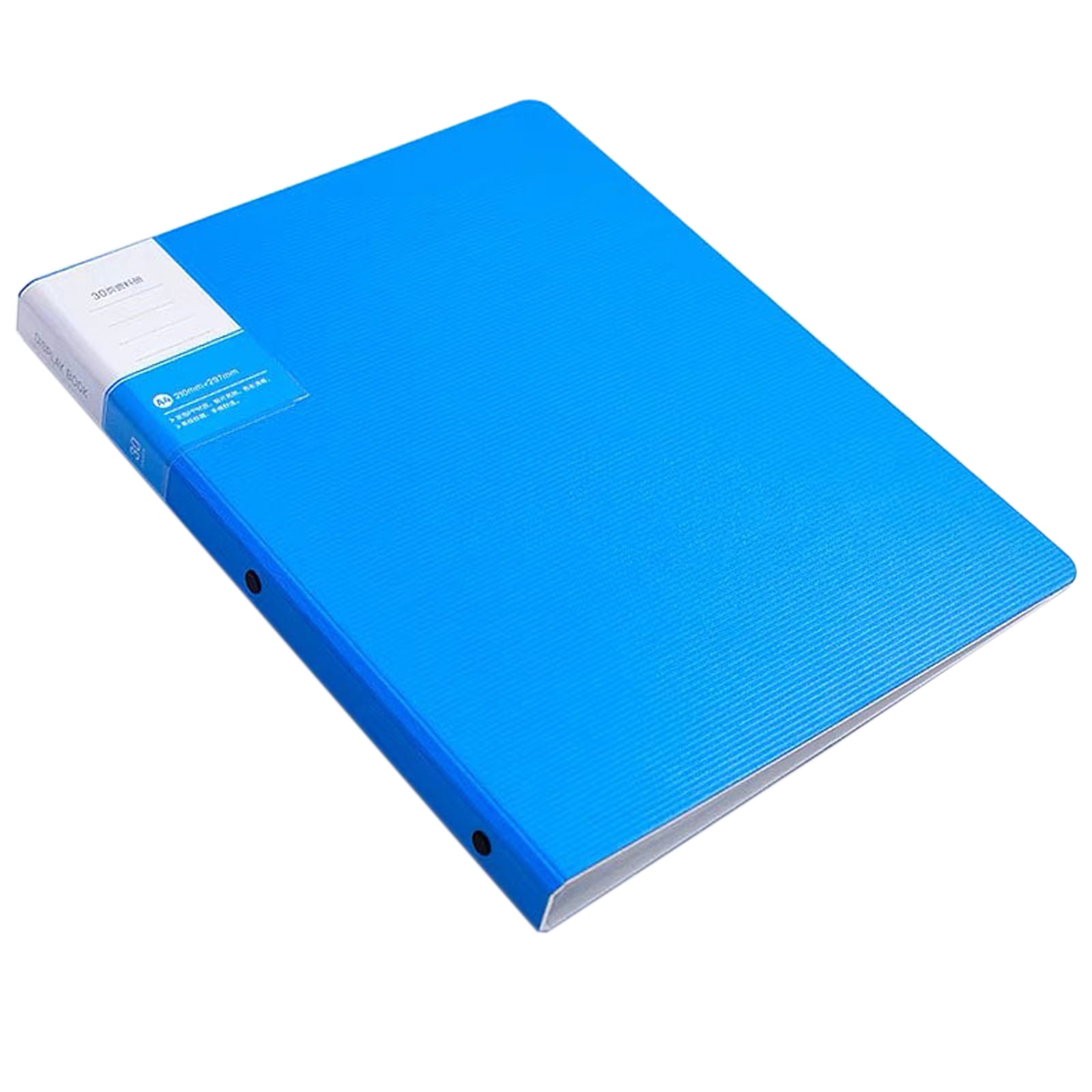 AIKEJANI Binder with Plastic Sleeves (Blue), 30Pocket