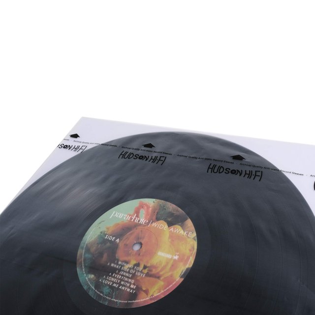 Hudson Hi-Fi Anti-Static Vinyl Record Inner Sleeves - Protective Vinyl Record Inner Sleeve 100- Pack - Protect Your LP Albums from Scratches, Dust & Dirt - Acid-Free Rice Paper Interior Disc Covers