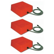 Farm Innovators 1.25 Gal 60W Electric Heated Pet Water Bowl, Red (3 Pack)