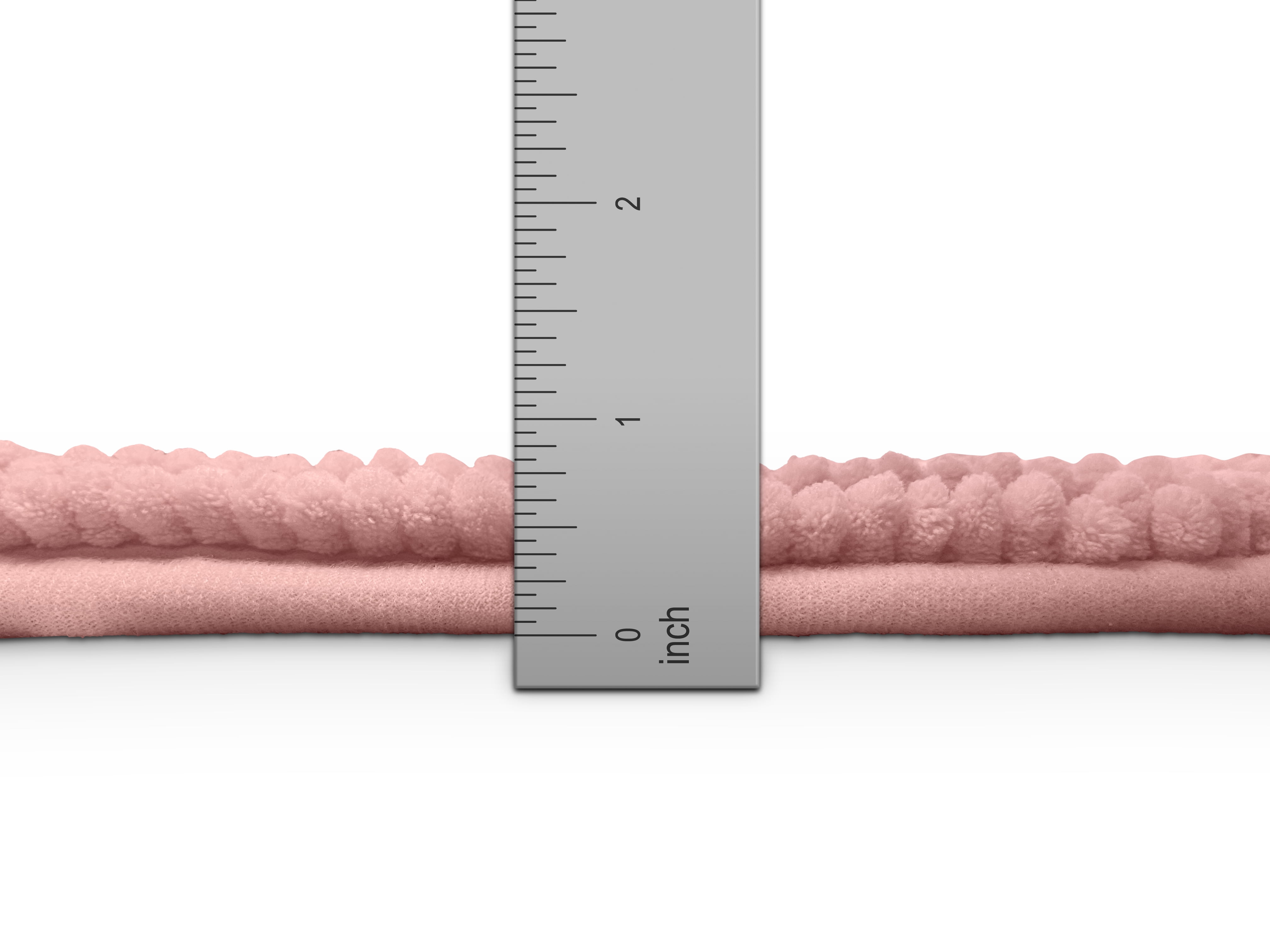 Your Zone Kids Pink Memory Foam Noodle Single Bath Rug with Nonslip Backside, 17" x 24"