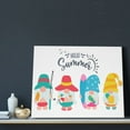 thumbnail image 3 of Kdxio Gnomes Summer Pattern Canvas Wall Art for Living Room Wall Decor for Bedroom Bathroom Modern Framed Canvas Art Prints Ready to Hang,Horizontal, 3 of 6