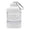A, variant on Stackable Portable Snack Storage Lightweight Jar Easy to Clean Food Grade BPA Free Leak Proof Secure Detachable Travel Container with Carabiner for Kids Adults Gym Camping